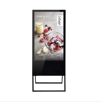 Quảng cáo nhà hàng Bảng hiệu kỹ thuật số di động Quảng cáo hiển thị chạy bằng pin