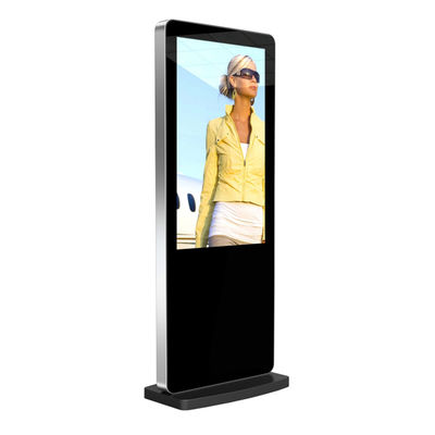 Bảng hiệu kỹ thuật số đứng sàn 50 inch Đầu phát video Kiosk Quảng cáo màn hình LCD