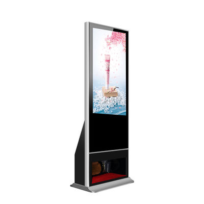 Màn hình quảng cáo bảng hiệu kỹ thuật số thang máy LCD với kiosk vệ sinh giày Shinning