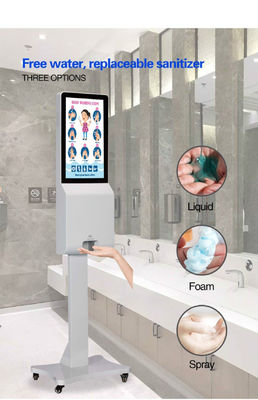 Máy phân phối nước rửa tay tự động Quảng cáo Bảng hiệu kỹ thuật số LCD 21,5 inch
