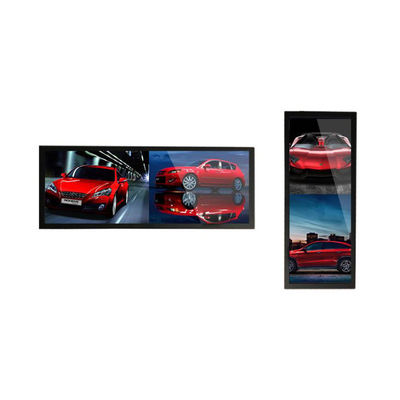 Màn hình hiển thị thanh căng LCD quảng cáo kỹ thuật số siêu dài 19 inch
