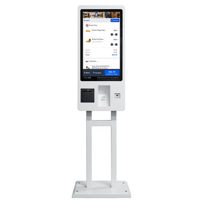 Kiosk màn hình cảm ứng tương tác 32 inch Lcd 350cd / m2 với hệ thống Pos