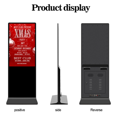 43 '' Biển báo kỹ thuật số đứng trên sàn RK3288 Màn hình cảm ứng Kiosk Wifi 3G Trình hiển thị quảng cáo