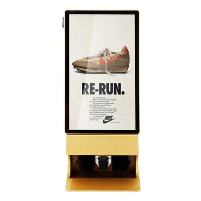 Quảng cáo Bảng hiệu kỹ thuật số Màn hình cảm ứng Kiosk Bảng quảng cáo có chức năng Shine Shoes