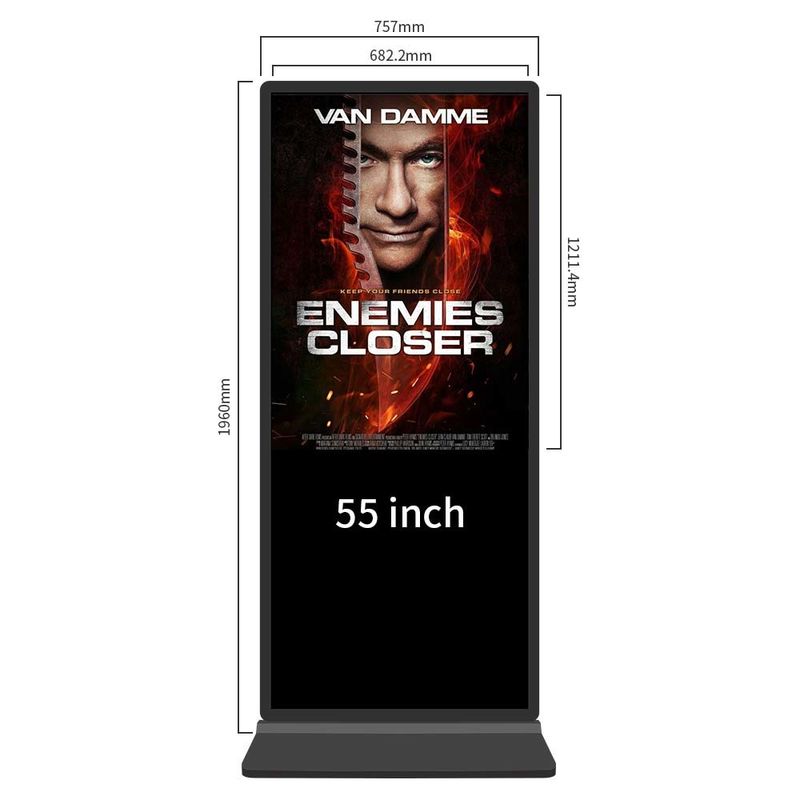 Kiosk màn hình cảm ứng tự phục vụ Windows I3 49 inch Trình phát phương tiện quảng cáo